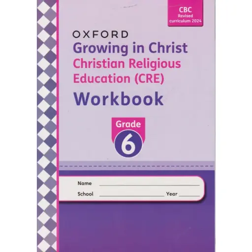 OUP Growing in Christ CRE Workbook Grade 6
